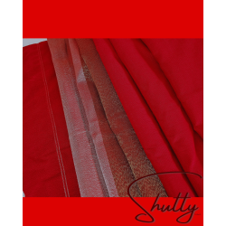 Pure Handwoven Khadi Cotton Saree – Eco-Friendly & Elegant (with Blouse Piece)